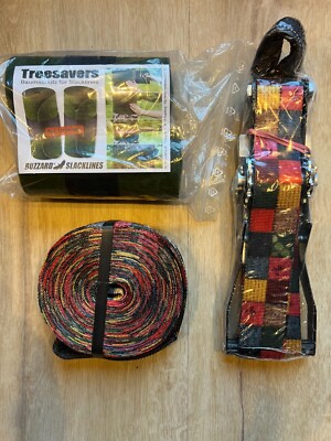 Slackline Set buzzard Patchwork vierteilig