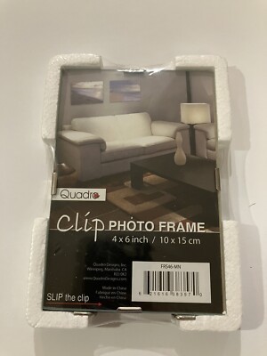 Quadro Frames 4  X 6  Clip Frameless Photo Slip The Clip New Sealed