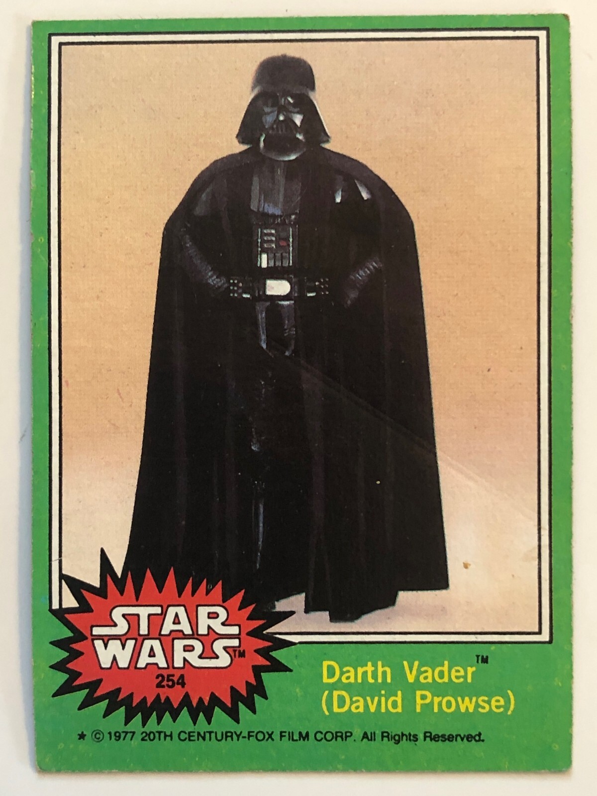 1977 Topps Star Wars #254 Series 4 Darth Vader | eBay