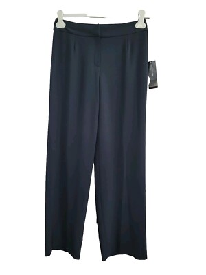 ALK Women's Size 4 Jones New York Navy Blue Wide Leg Dress Pants Slacks NEW $99!