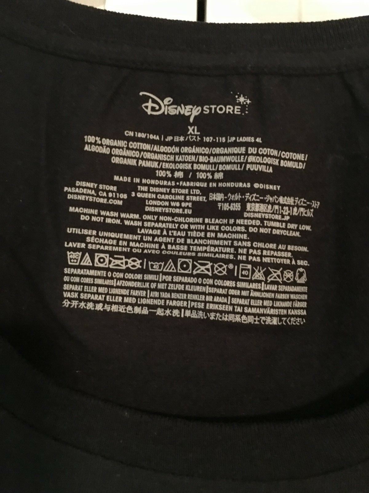 New In Package Retired Star Wars T-Shirt Ladies XL Disney Store Neon & Black