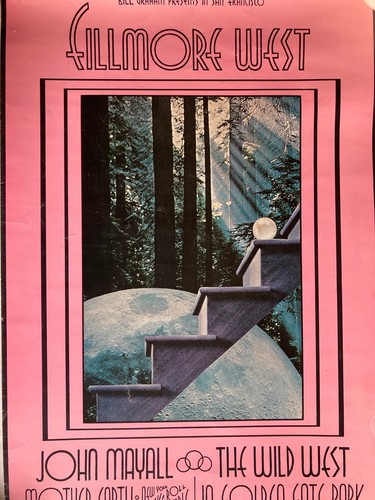 FILLMORE POSTER 1969 Original Bill Graham #188 JOHN MAYALL