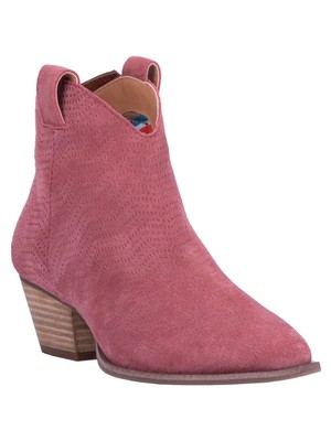 

Женские кожаные ботильоны Kuster розового цвета с язычками DINGO Dipped Western Look, Розовый, DI 114