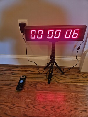 LED Countdown Race Training Clock/Up Digital Timer, Stopwatch LED With Stand. 