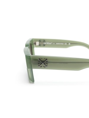 Pre-owned Off-white Oeri114s24pla0015707 Moberly Olive Sunglasses