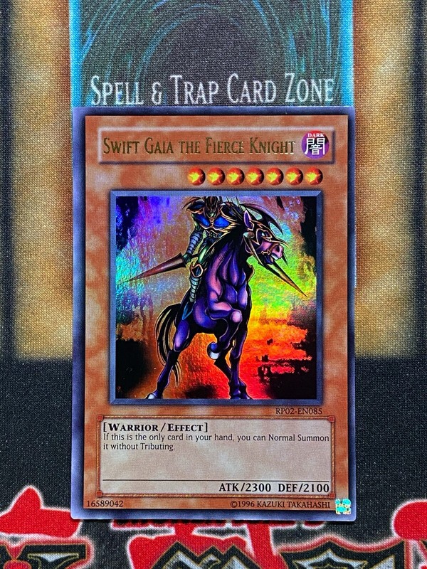 アミーボカード Yugioh Swift Gaia The Fierce Knight RP02-EN085 Ultra Rare NM | eBay