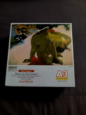 TOMAX A3  WORLDS SMALLEST JIGSAW PUZZLE PAUL GAUGUIN WHAT ARE YOU JEALOUS?  