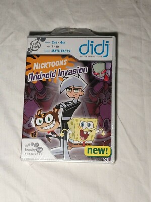 Leap Frog Didj Math Facts Nicktoons Android Invasion Spongebob 2nd-4th Grade 
