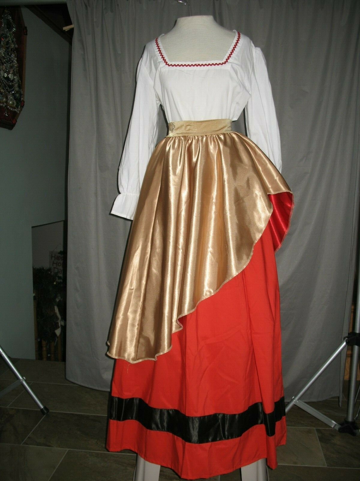 Victorian Dress Colonial Costume Civil War Reenactment Style Outfit