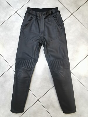 Motorradlederhose mit Protektoren Damen, Gr. 46