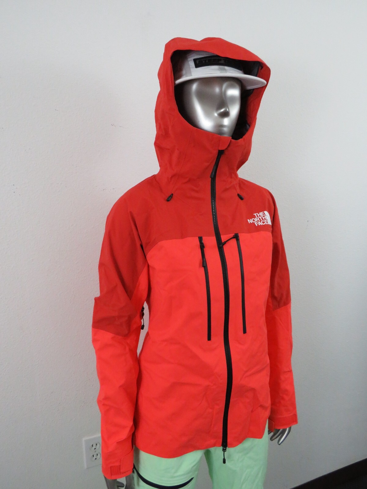 Pre-owned The North Face Womens  Summit Pumori Gtx Gore Tex Ski Climbing Shell Jacket Oran In Radiant Orange