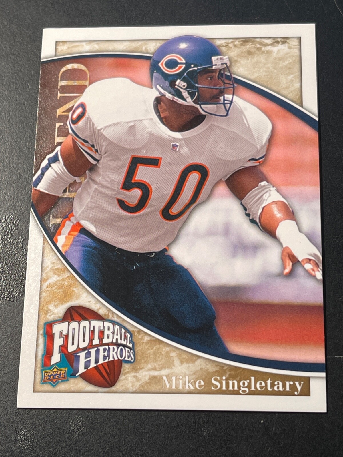 バ*ル様 SPORTS HEROES 1/1NFL mike singletar 2009 Upper Deck Football Heroes Legend Mike Singletary #221