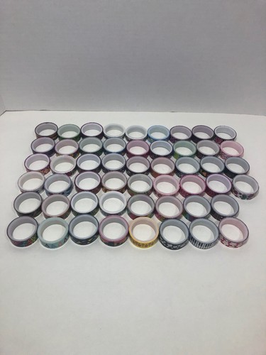 Washi Tape Rolls Mixed Lot of 52