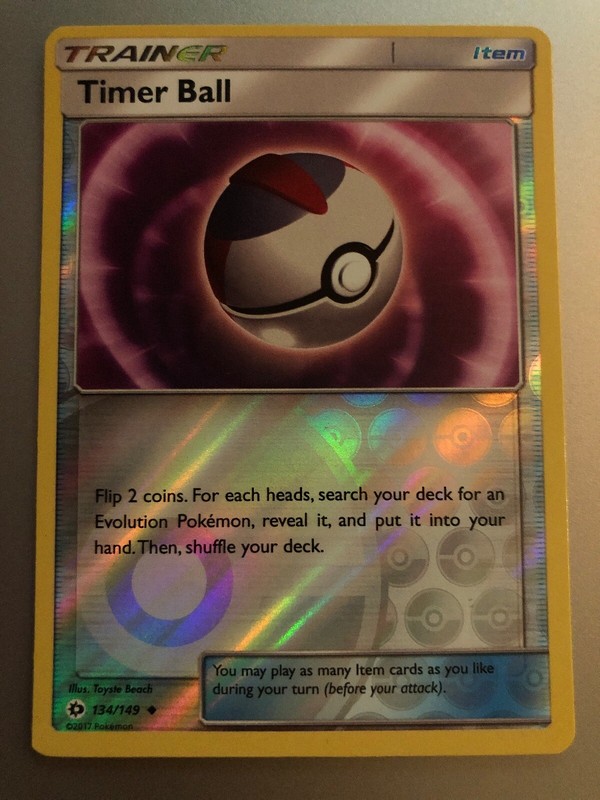 Pokemon Trading Card Game Timer Ball 134 149 Sun Moon Base Reverse Holo Mint Nm Pokemon Labaguettepattaya Com