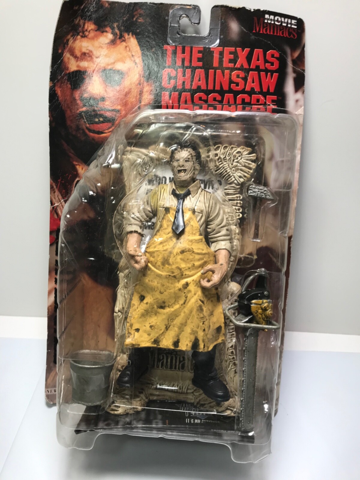 SF・ファンタジー・ホラー McFARLANETOYS MOVIEMANIACS LEATHERFACE McFarlane Movie Maniacs Series 1 Bloody Leatherface Texas