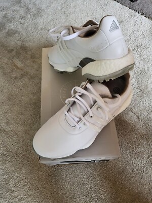 Adidas Tour 360 22 Golf Shoes Boost Spikemore GV7245 White New in Box Men Size