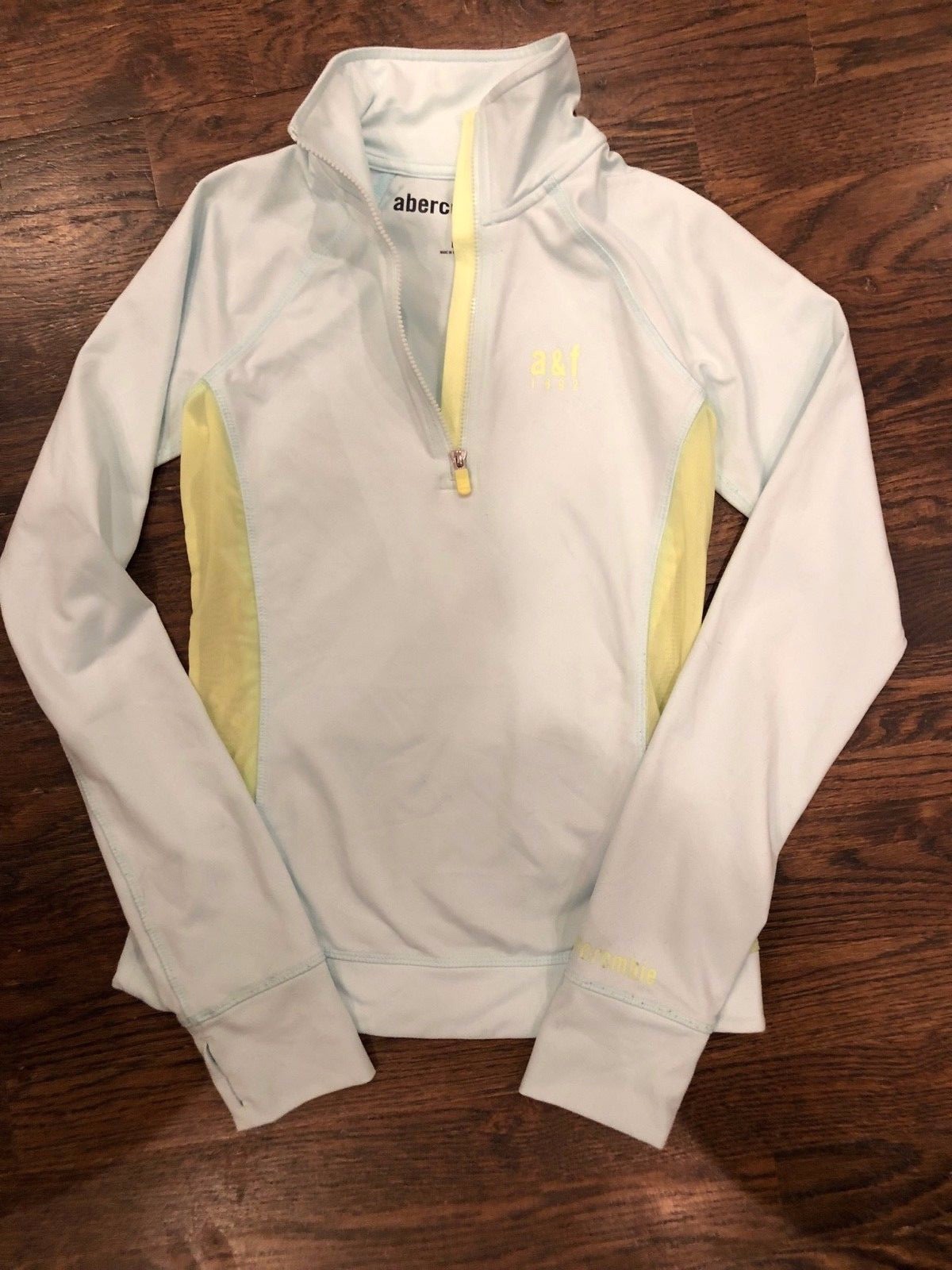 Set of 2 Abercrombie Kids Girls' Performance 3/4 Zip Pullover Size Large- EUC