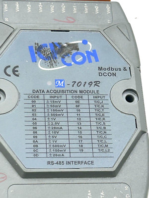 ICP CON M-7019R DATA ACQUISITION MODULE Pre Owned
