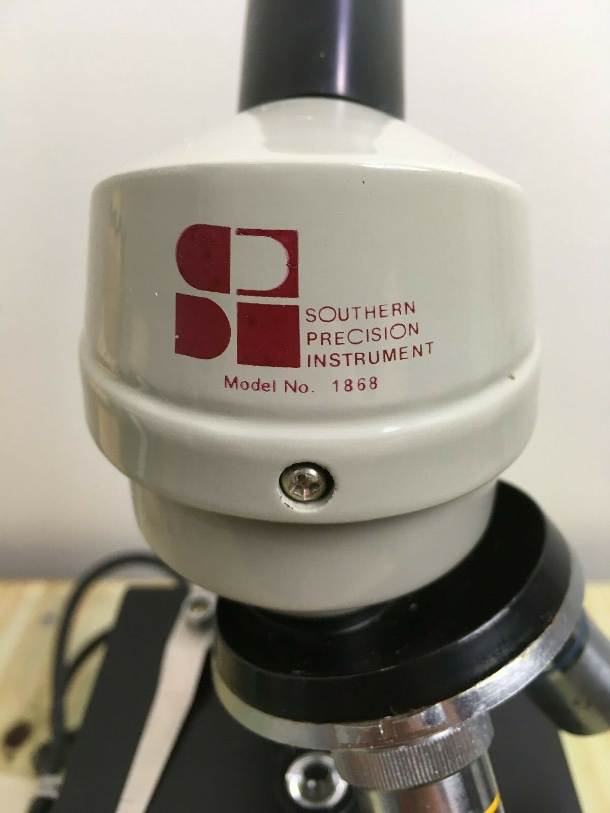 Southern Precision Instrument Microsope Model 1868~Electric Light~Dust Cover
