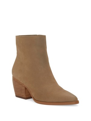 

ENZO ANGIOLINI Женские Бежевые Кожаные Ботильоны Mabbin с Миндальным Носком на Блочном Каблуке, Размер, Бежевый, EN-MABBIN
