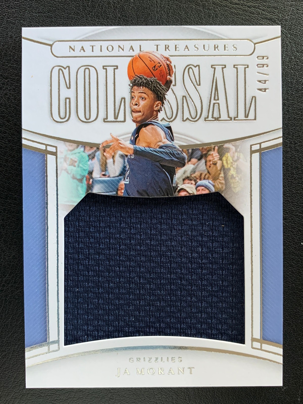 2019 Panini National Treasures Colossal Ja Morrant /99 RC Rookie Jumbo Jersey