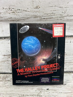 The Halley Project Atari & Commodore Mindscape 1985 PC Game Complete UNTESTED