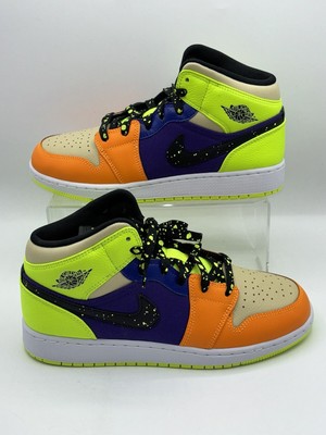 Size 7 (GS) - Jordan 1 Mid SE 'Volt Vivid Orange'