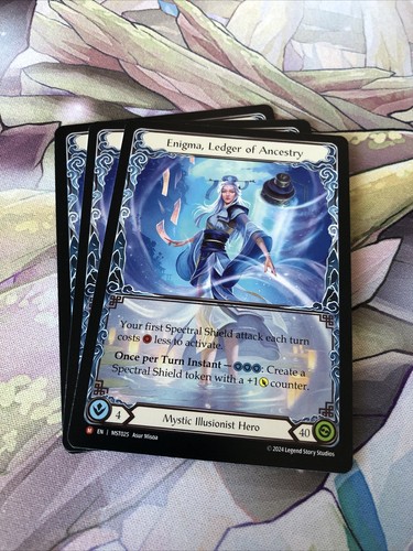 FaB Part the Mistveil Enigma エニグマ psa10 X3 Enigma, Ledger Of Ancestry NON Foil Part The Mistveil MST