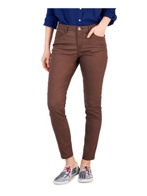 

TOMMY HILFIGER Женские коричневые джинсы скинни на молнии с карманами, Коричневый, J2XK2042