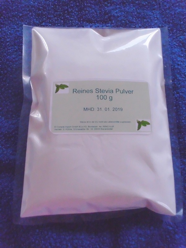 ***Stevia Pulver**Reinstes Weisses Stevia***100% Pur***
