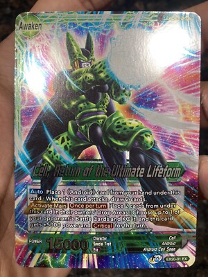 Cell Return of the Ultimate Lifeform Leader Foil Dragon Ball Super Card Game NM