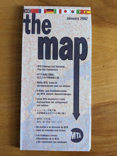 NYC Subway Map - January 2002 | eBay