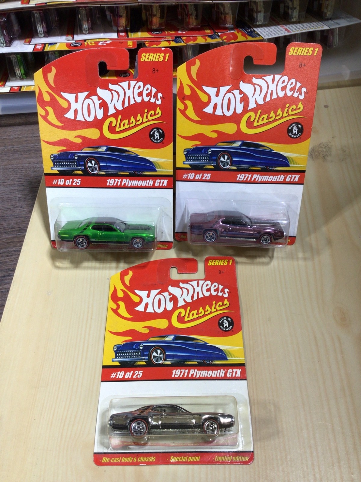 HOT WHEELS CLASSICS SERIES 1 #10 1971 PONTIAC GTX YOU PICK