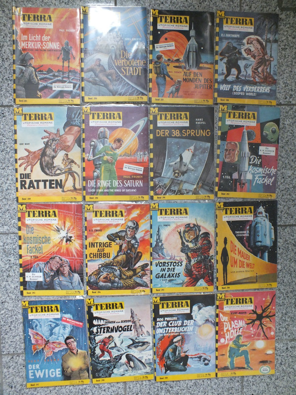 42 StÃ¼Ck Terra - Utopische Romane -  Science Fiction Nr : 284-325