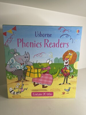 Usborne Phonics Readers Set 20 Books w/Notes For Parents And Teachers 
