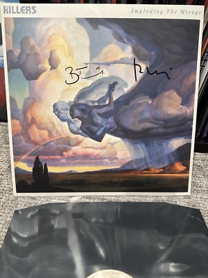 THE KILLERS  - IMPLODING THE MIRAGE SIGNED VINYL (Record Album) BRANDON & RONNIE