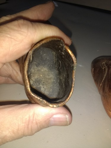 VINTAGE BRONZED BABY SHOES