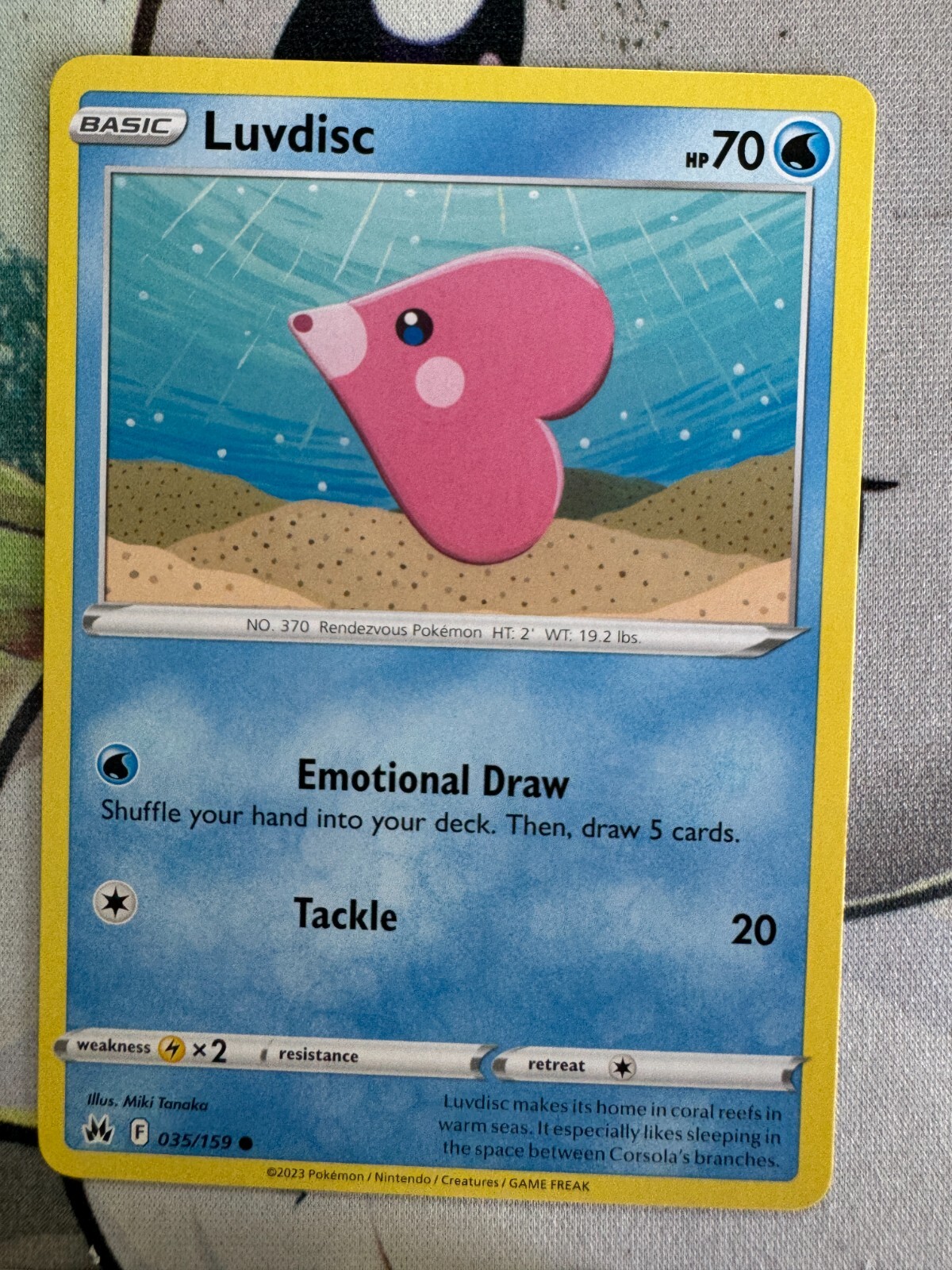 Luvdisc Non Holo English Pokemon TCG BKY106 | eBay