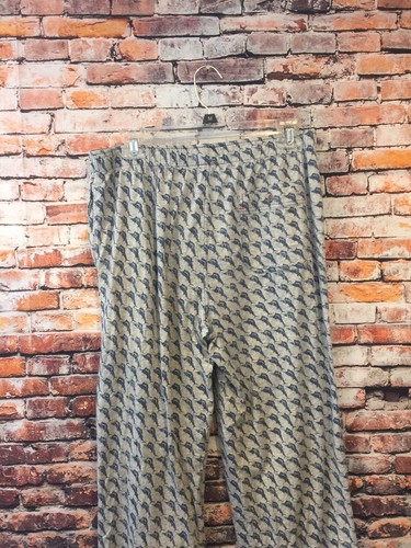 Tommy Bahama Mens Size Medium Gray Marlin Stretchy Lounge Pajama Pants