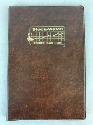 Stock-Watch Investment Record System Book