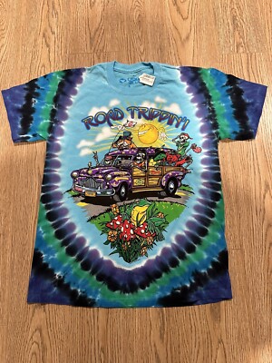 NWT Men's Liquid Blue Road Trippin' T-Shirt Small Grateful Dead, Phish, Allman