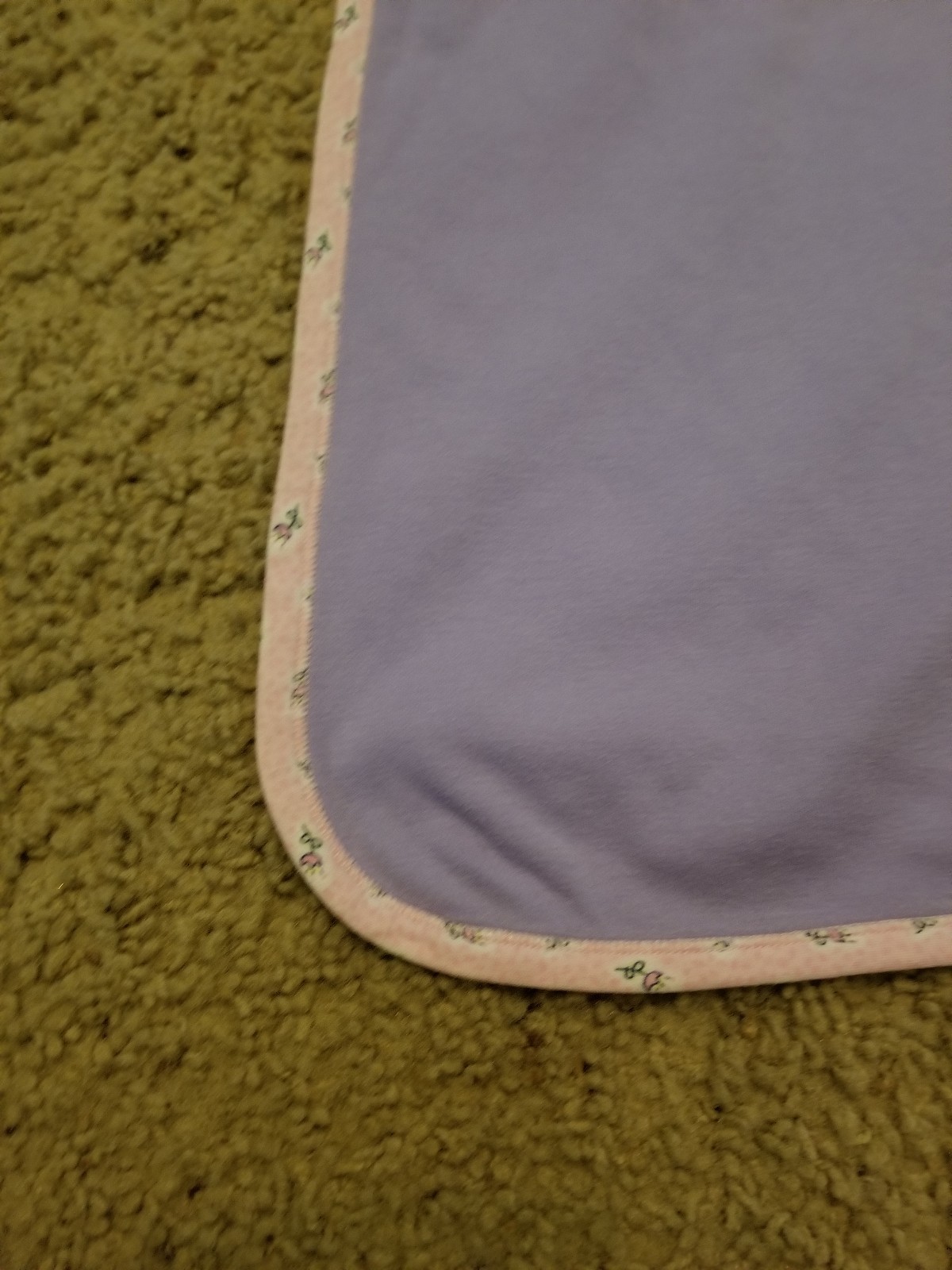 Carter's Pink Purple with Flowers Baby Crib Blanket 26