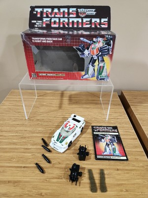TRANSFORMERS G1 WHEELJACK 1984 Original Complete UNCUT BOX Autobot