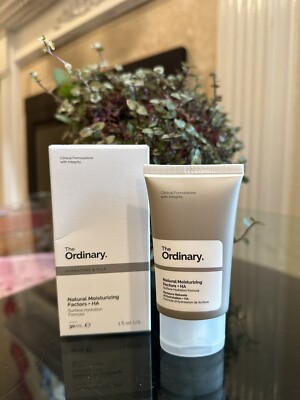 The Ordinary Natural Moisturizing Factors + Hyaluronic acid surface hydration.