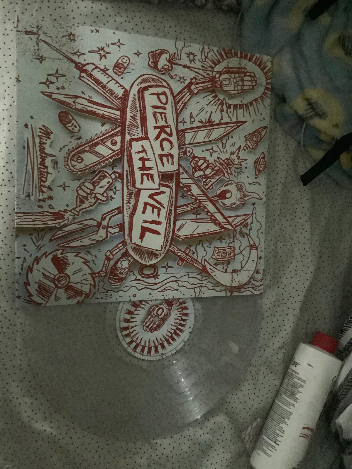 米LP Pierce The Veil Misadventures (silver With Red Vinyl) 71475302151  未開封 /00260 PIERCE THE VEIL MISADVENTURES (SILVER/RED MARB LP – Lunchbox