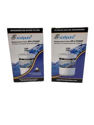 X2 NEW Excelpure EP-LT500P Replacement Refrigerator Water Filter for LG Kenmore 