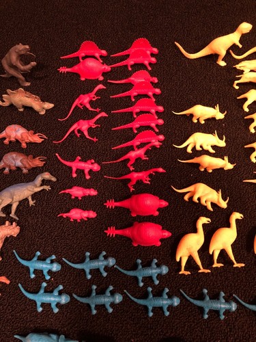69 Vintage 1960-70s Marx MPC dinosaurs prehistoric animals Play Set toy Figures