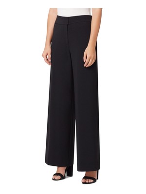 

TAHARI Женские черные брюки для работы с широкими штанинами, Черный, TSMH9WP153