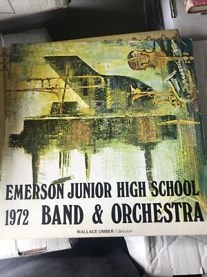 EMERSON JR. HIGH SCHOOL BAND/ ORCHESTRA/ JR. ORCHESTRA 1972 VINYL LP STEREO