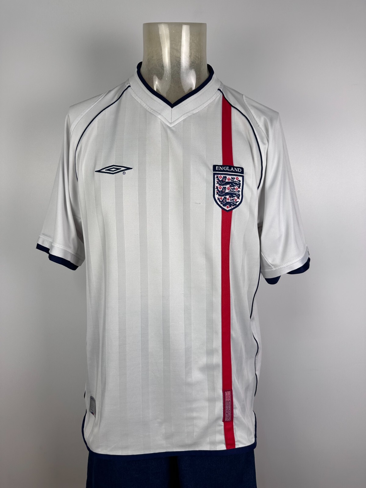 ウェア UMBRO M 2002 ENGLAND Long sleeve uniform England 2002 WC Home Soccer Long Sleeve Jersey BECKHAM #7